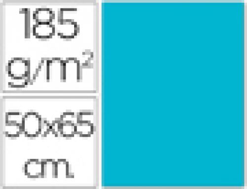 Cartolina guarro 50x65 cm 185 gr azul turquesa , Guarro , 21032 , 3148954223322